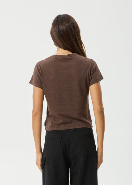 Carmen Hemp Baby Tee - Coffee