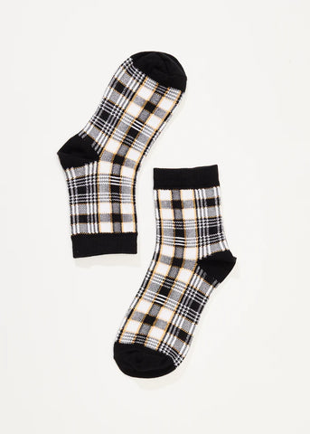 Check Out Recycled Socks - Moonbeam Check