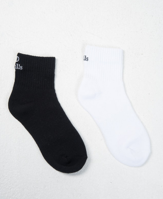 Cortex 2Pk Socks - Black/White