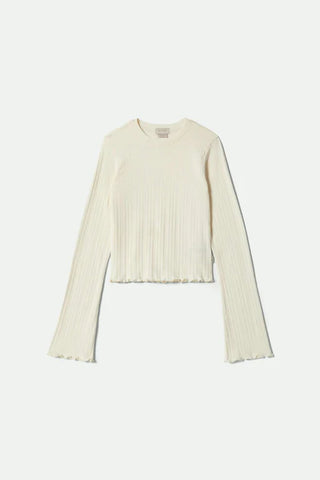 Dolly Slim LS Knit Tee - Off White