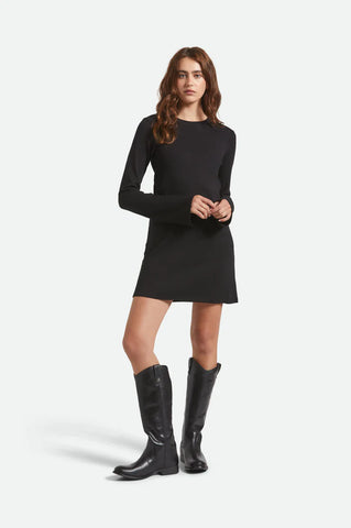 Dolly LS Knit Dress - Black