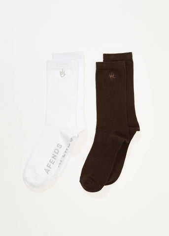 Flame Recycled Sock Two Pack - Multi