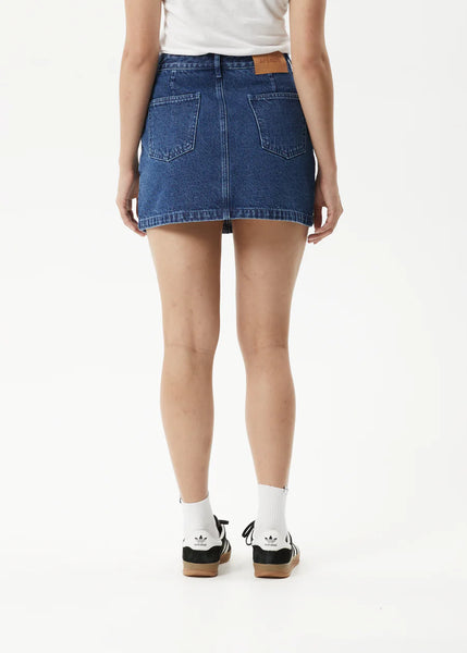 Georgia Denim Skirt - Auth. Blue