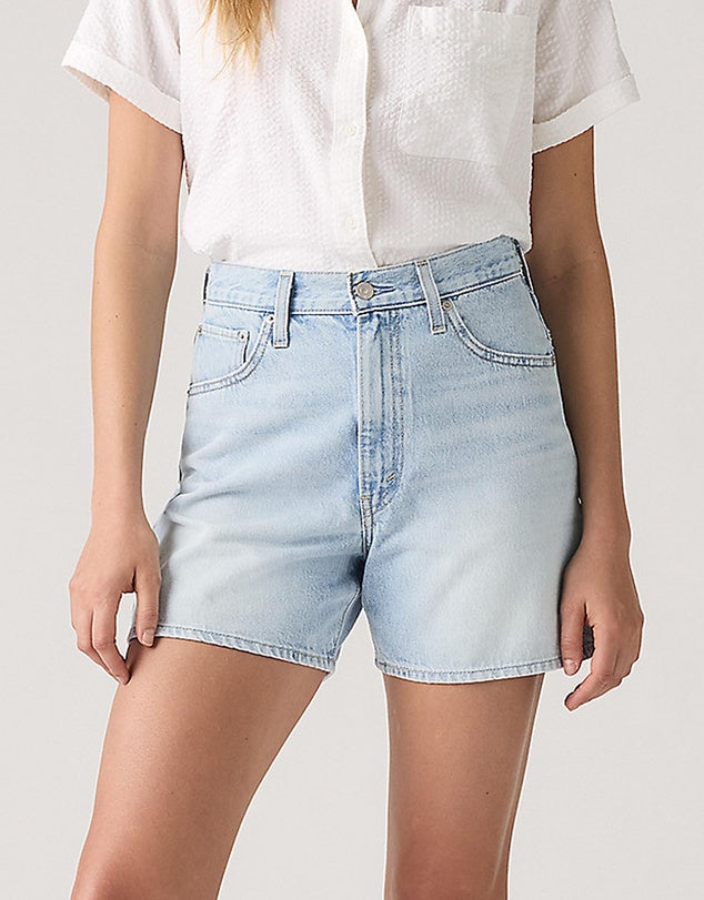 Cinch Mid-Thigh Shorts - Abraided Art Short