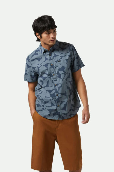 Charter SS Shirt - Washed Navy/Azure Blue Floral