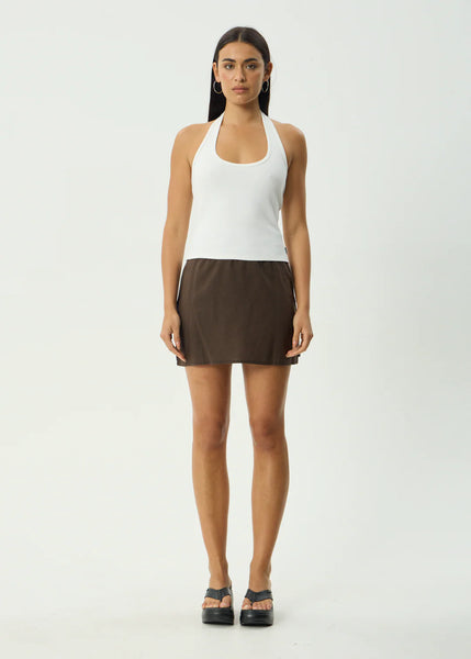 Lilo Hemp Mini Skirt - Coffee