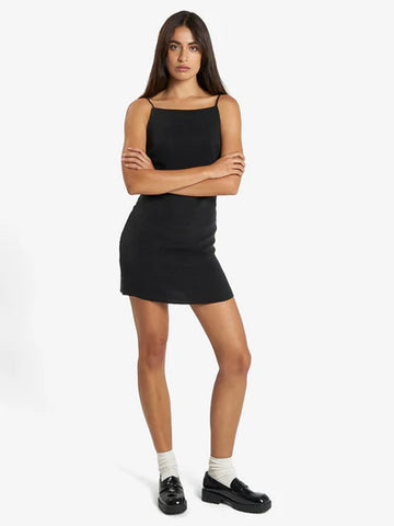 Nerissa Mini Dress -  Black