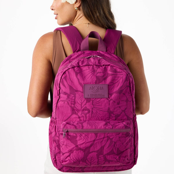Heipua Keep It Light Backpack - Plum by ALOHA