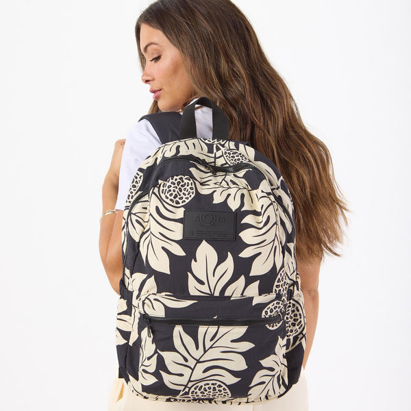 Holomua Keep It Light Backpack - Sand/Black by ALOHA
