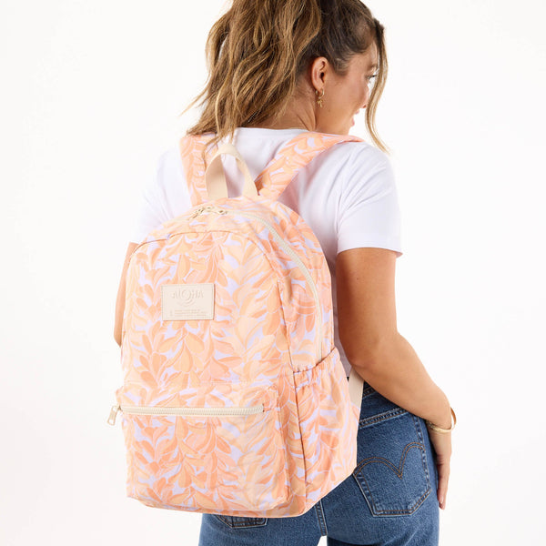 Lei Stand Keep It Light Backpack - Peachy by ALOHA