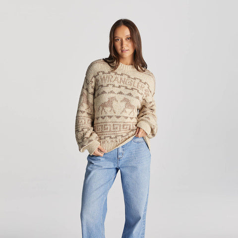 Outback Knit Sweater - Cream Cacao