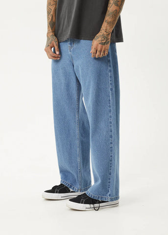 Pablo Hemp Denim Baggy Jean - Worn Blue