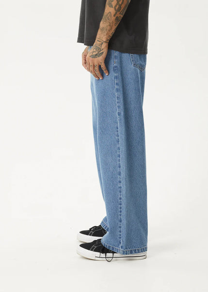 Pablo Hemp Denim Baggy Jean - Worn Blue