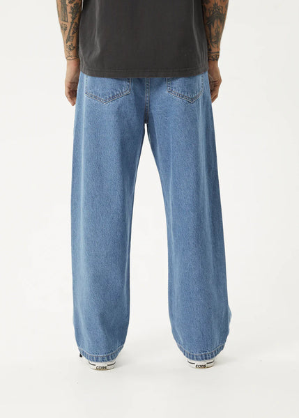 Pablo Hemp Denim Baggy Jean - Worn Blue