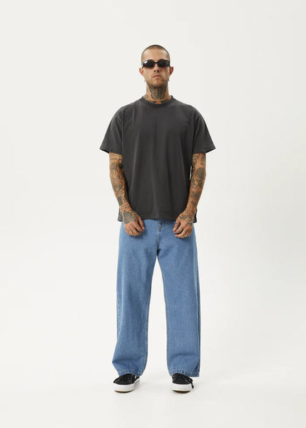 Pablo Hemp Denim Baggy Jean - Worn Blue