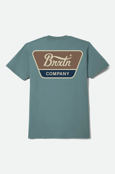 Linwood SS Tee - Ocean Breeze/Brown/Dark Navy
