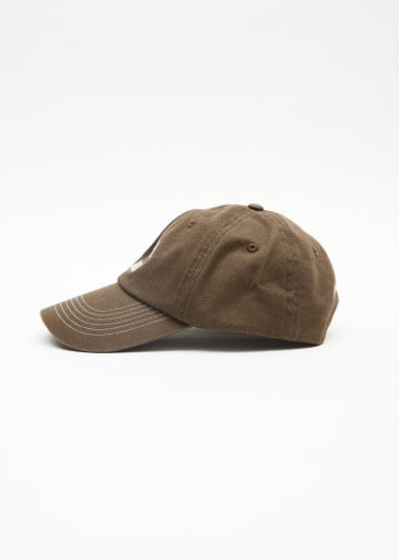 Afends Burnin Six Panel Cap in Vintage Fossil - cap back view