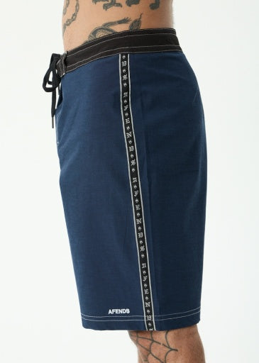 The Wreck Fixed Waist Boardshort 20" - Navy