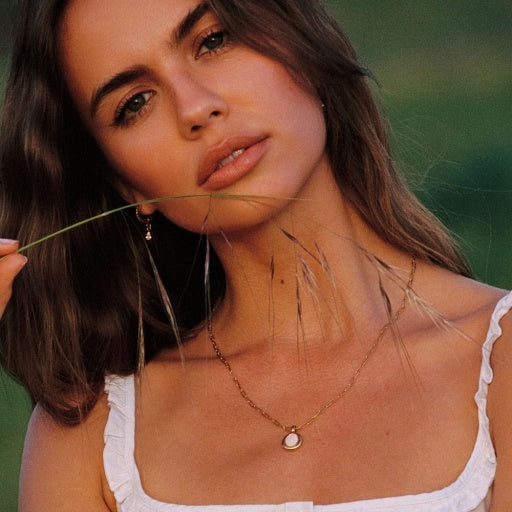 Opal Aura Necklace - Gold