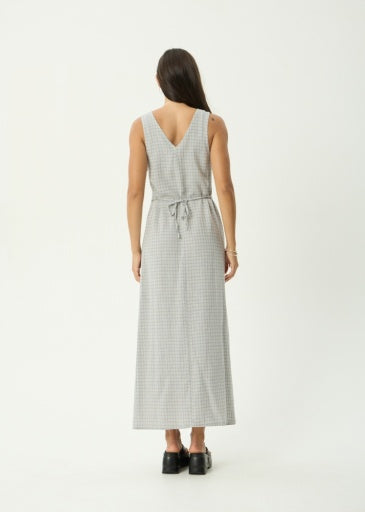 Afends Izzy Maxi Dress in Silver Birch - women's dress side view