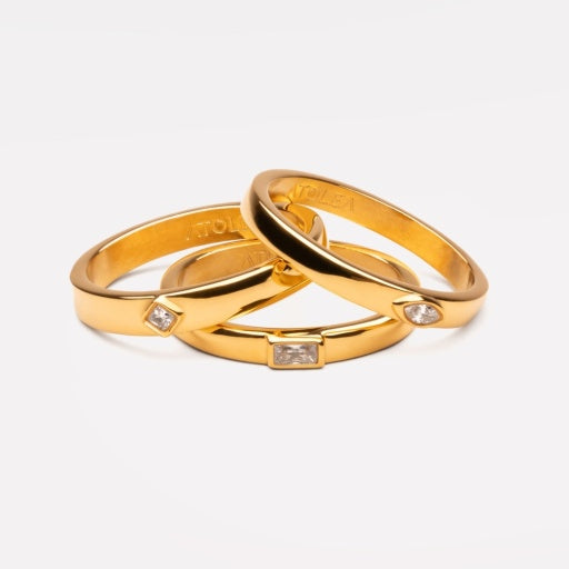 Eternity Stackable Rings - Gold