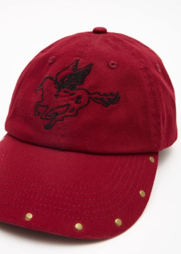 Hard Luck Panelled Cap - Burnt Red