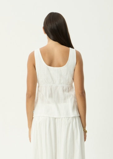 Cherie Tie Top - White