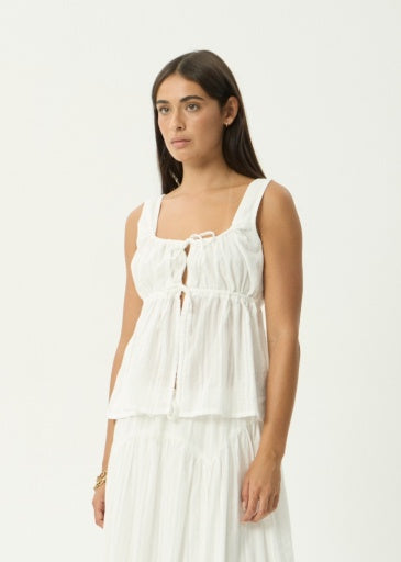 Cherie Tie Top - White