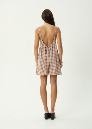 Sammy Seersucker Mini Dress - Desert Check