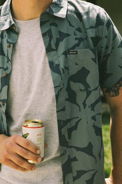 Charter SS Shirt - Washed Navy/Azure Blue Floral