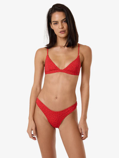 Zinnia Fixed Triangle Top - Flame Red