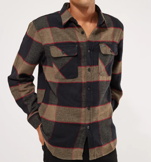 Bowery Flannel - Heather Grey/Charcoal