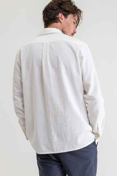 Classic Linen LS Shirt - Vintage White