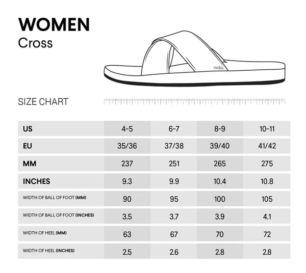 Women's Cross Slides - Black