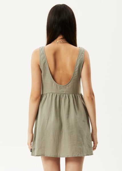 Jesse Hemp Mini Dress - Olive