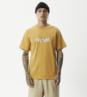 Sunshine Retro Graphic Tee - Mustard