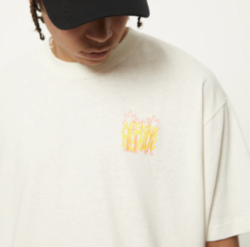 Vibrations Hemp Boxy Tee - Off White