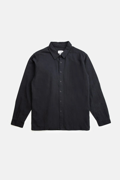 Classic Linen LS Shirt - Vintage Black