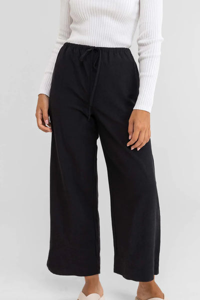 Classic Drawstring Pant - Black