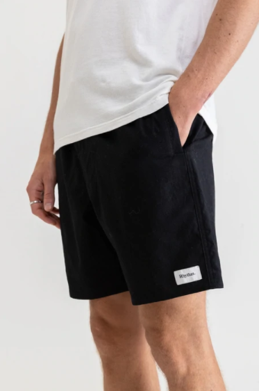 Classic Linen Jam Shorts - Black